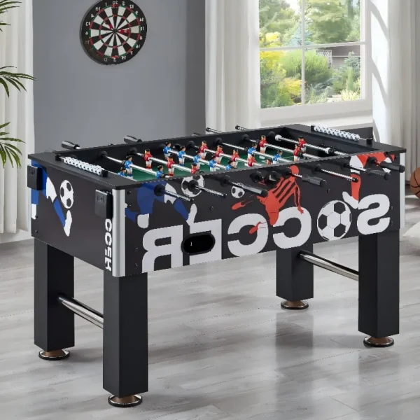 TOPONE 5FT MDF Foosball Table – 8 Rods & Cup Holders